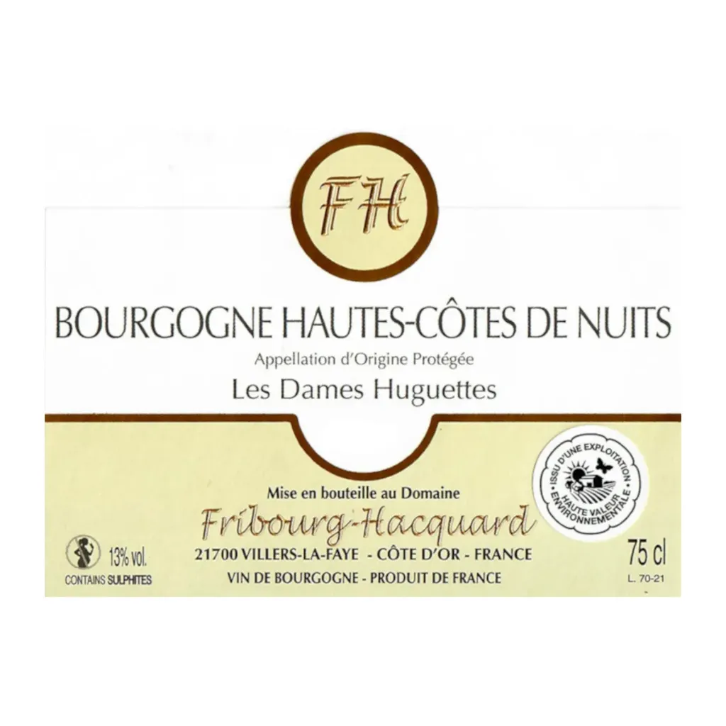 Fribourg-Hacquard "Les Dames Huguettes" Blanc 75cl