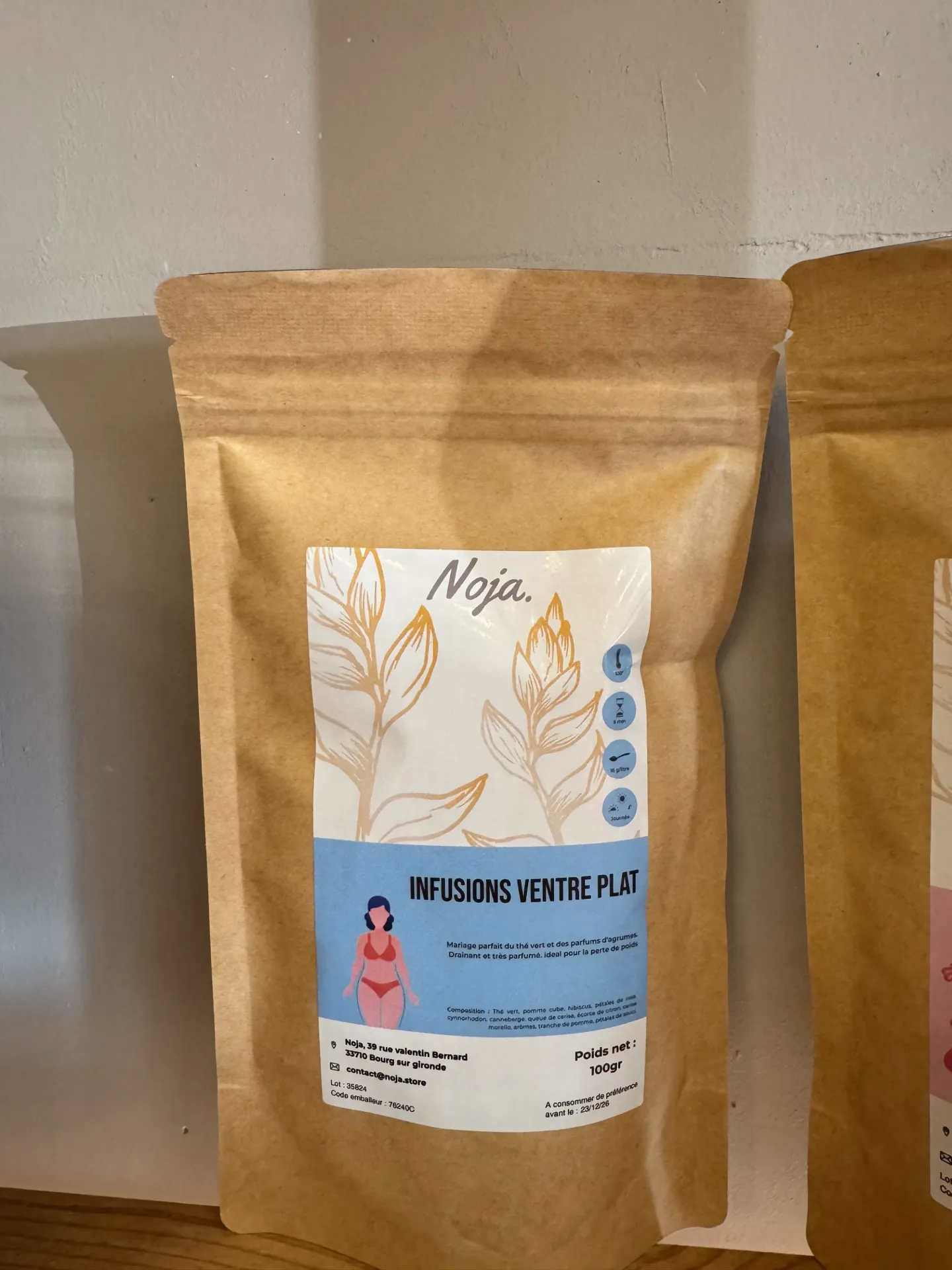 NOJA INFUSION VENTRE PLAT Sachets Vrac