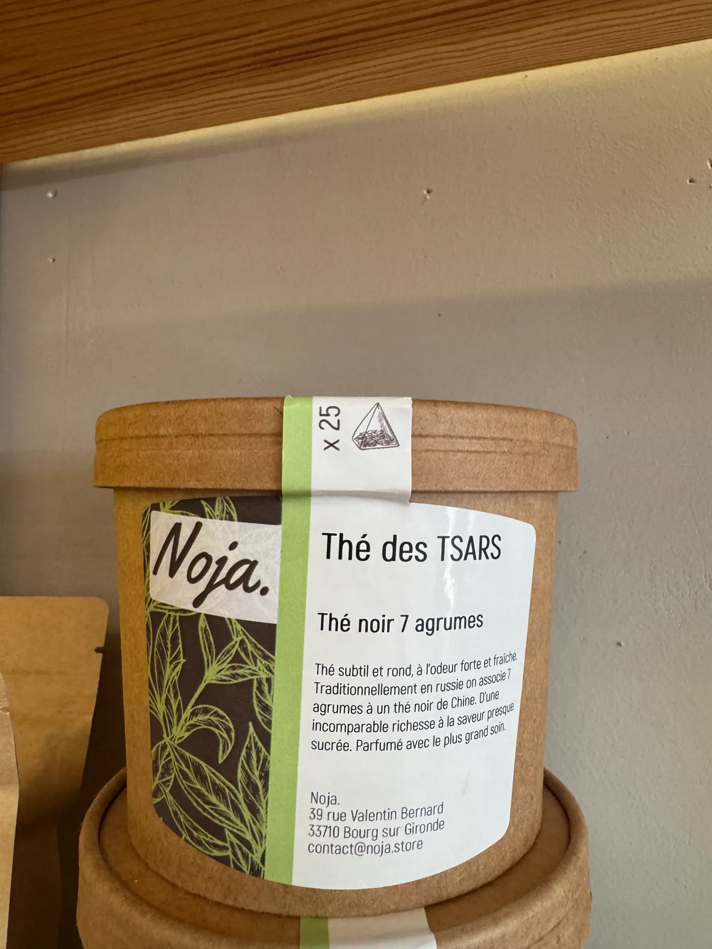 NOJA THE VERT Thé des Tsars Infusettes