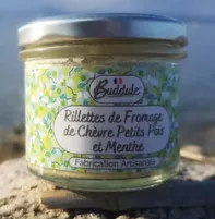 BUDDULE RILLETTES DE CHEVRE PETITS POIS MENTHE